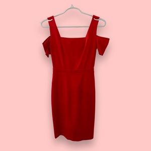 Red BCBG cocktail dress